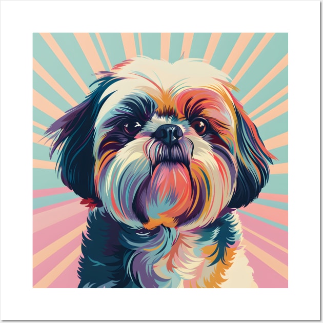 Shih Tzu in 70's Wall Art by NatashaCuteShop